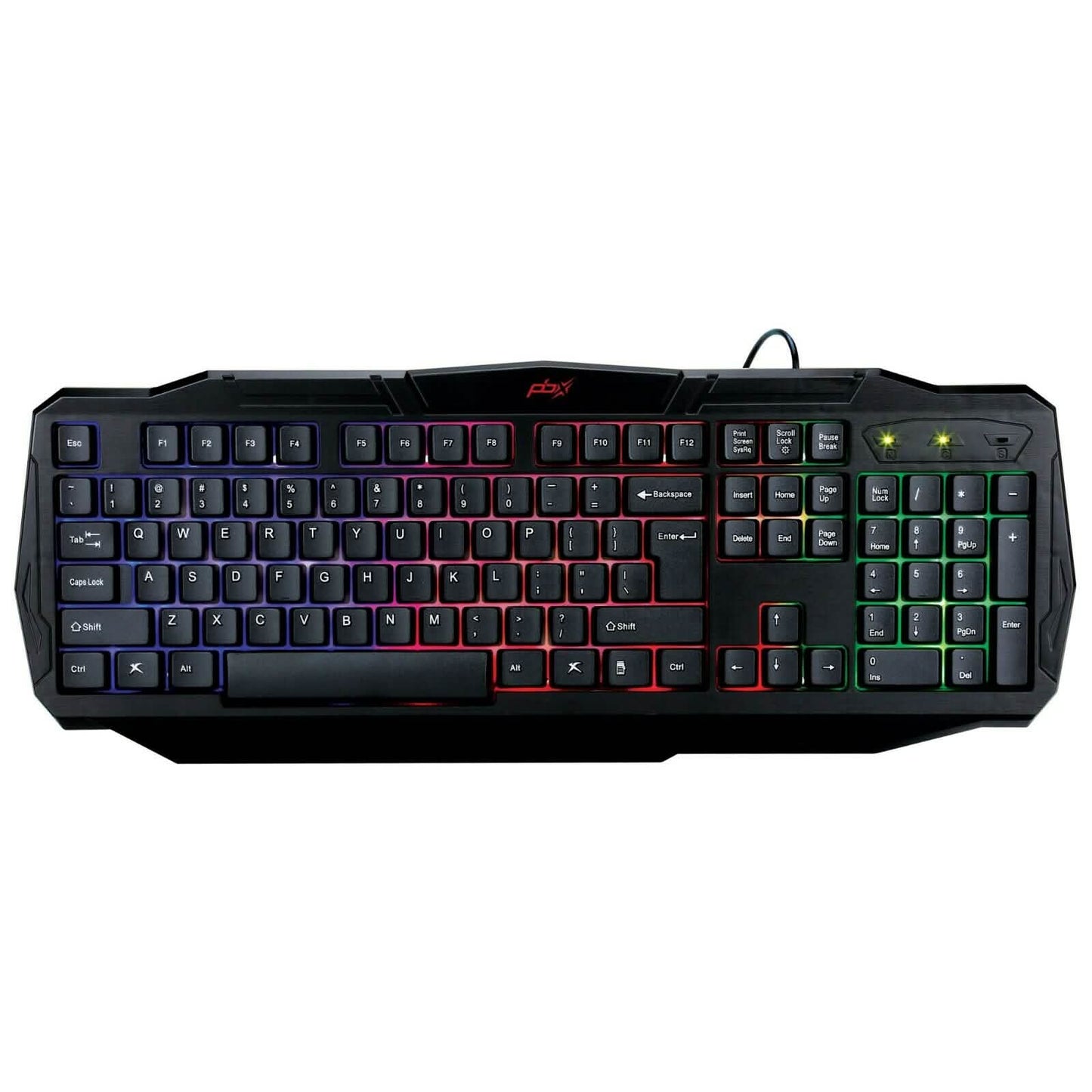 PBX Backlit Pro Gaming Keyboard - Full-Sized & Ergonomic with LED RGB Backlight DailySale