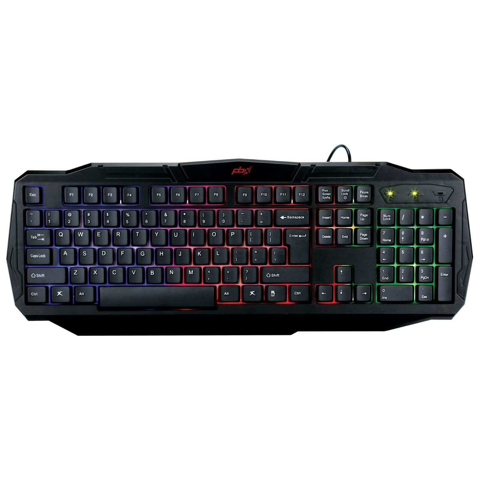 PBX Backlit Pro Gaming Keyboard - Full-Sized & Ergonomic with LED RGB Backlight DailySale