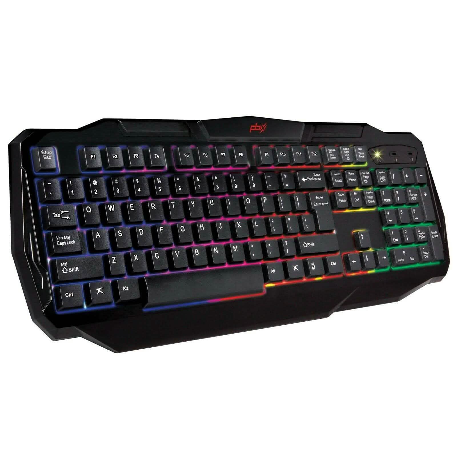 PBX Backlit Pro Gaming Keyboard - Full-Sized & Ergonomic with LED RGB Backlight DailySale