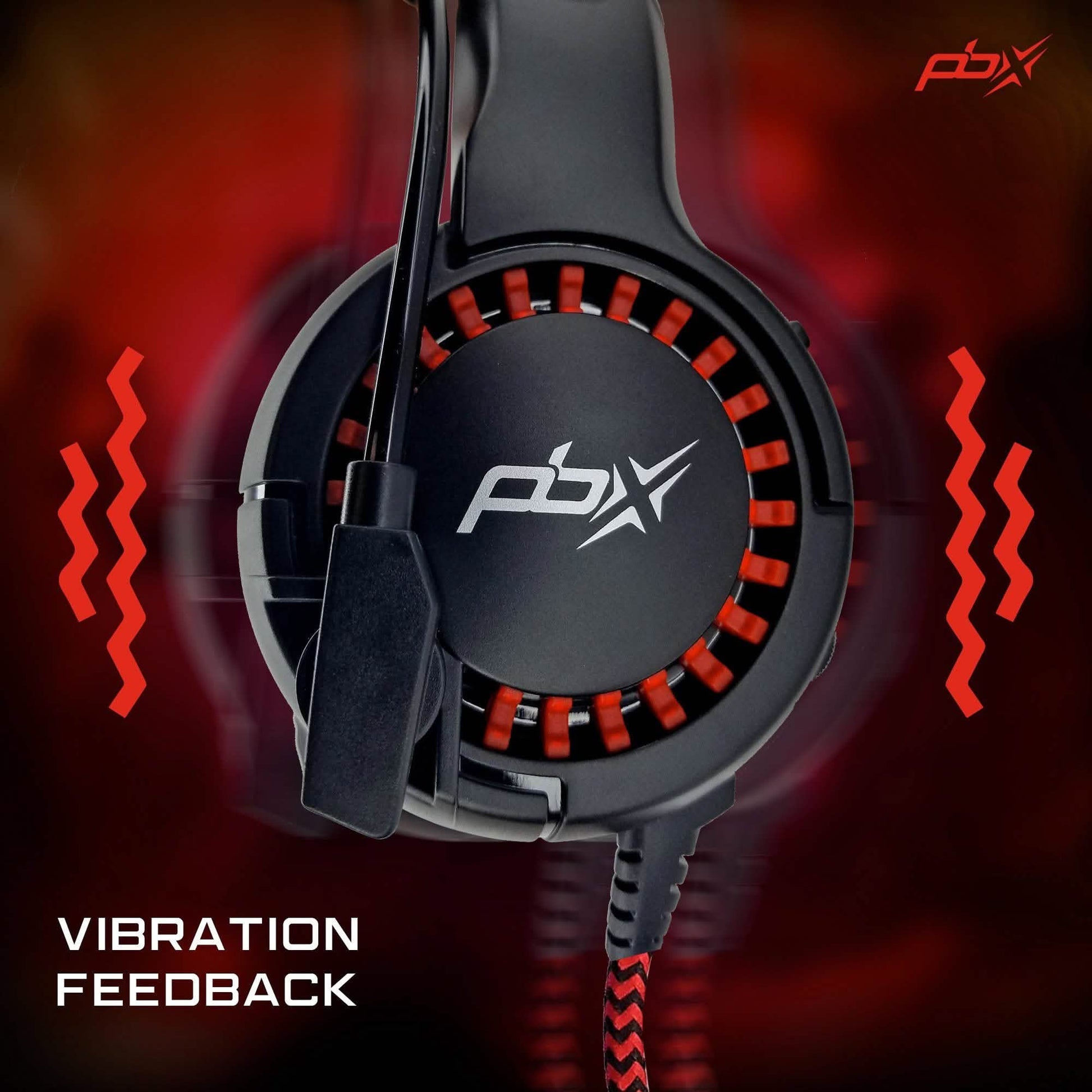 PBX INFERNO H8 Wired LED Headset with Boom Microphone and Noise-Reduction DailySale
