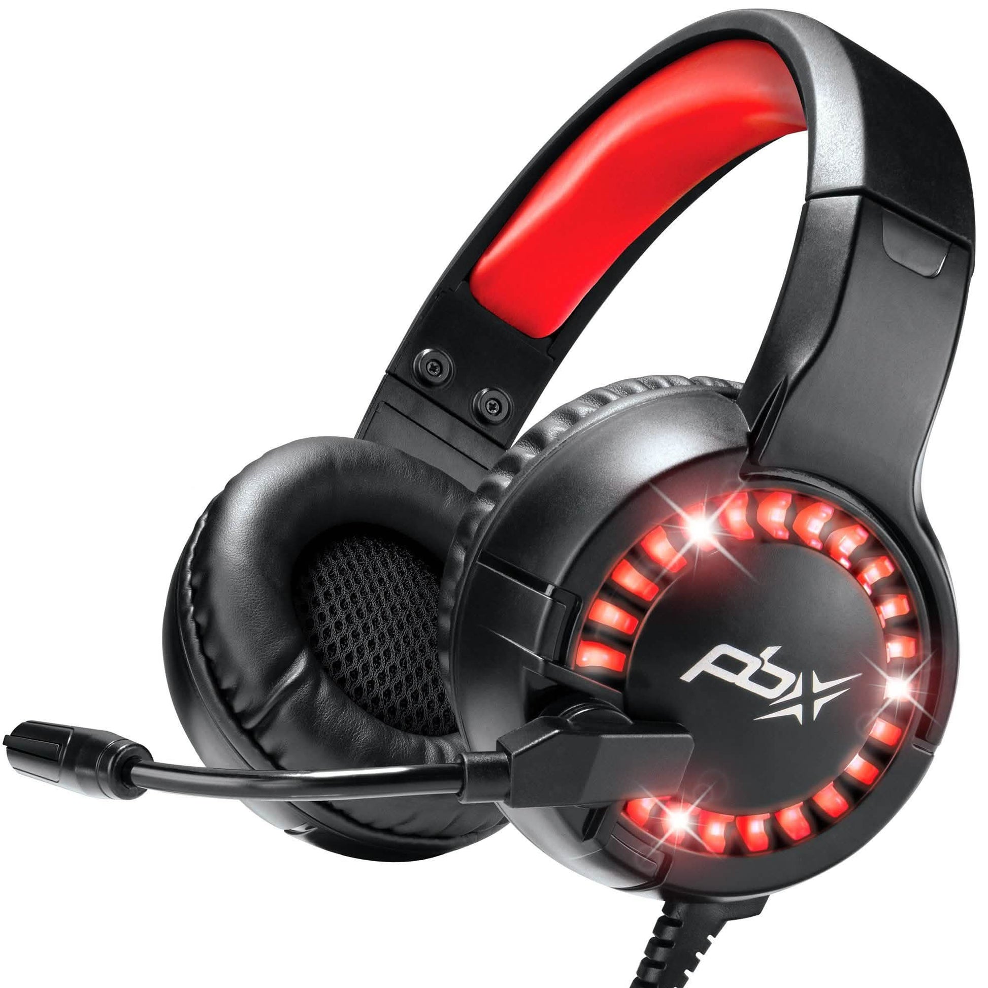 PBX INFERNO H8 Wired LED Headset with Boom Microphone and Noise-Reduction DailySale
