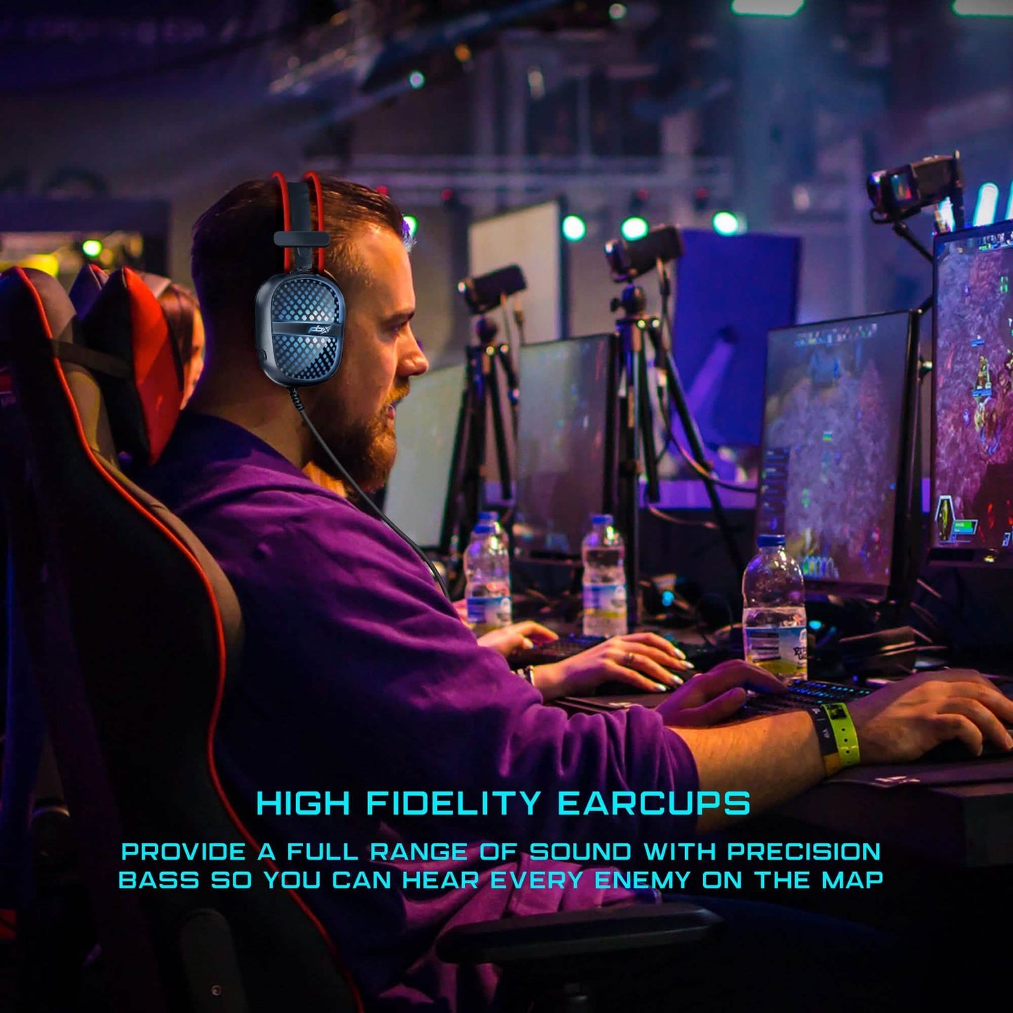 PBX Pulse 7 Elite Comfort Gaming Headset | Over-Ear LED Headphones with Mic DailySale