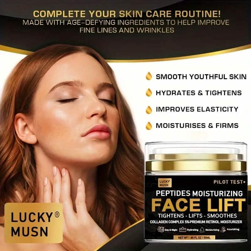 Peptides Face Lift Cream - Deeply Moisturizing, Firming and Lifting Skin DailySale