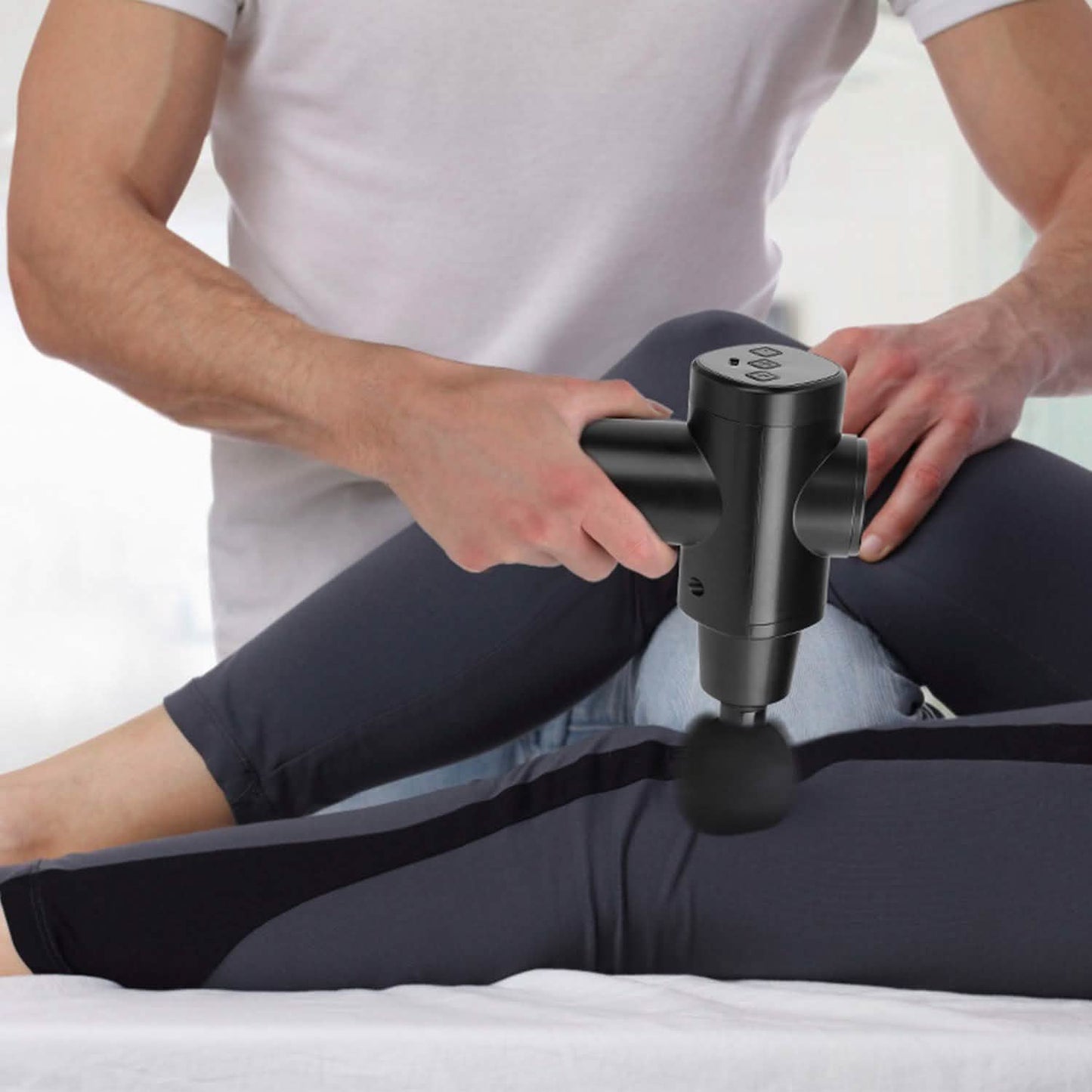 Percussion Digital Display Rechargeable Deep Tissue Vibration Massage Gun DailySale