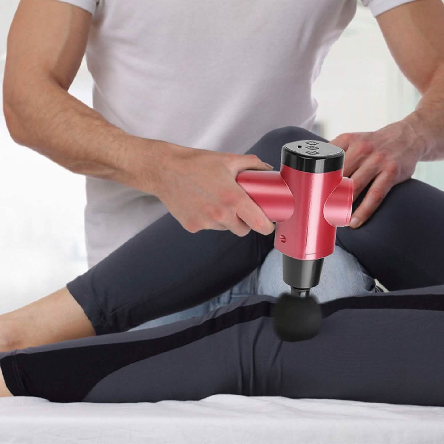 Percussion Digital Display Rechargeable Deep Tissue Vibration Massage Gun DailySale