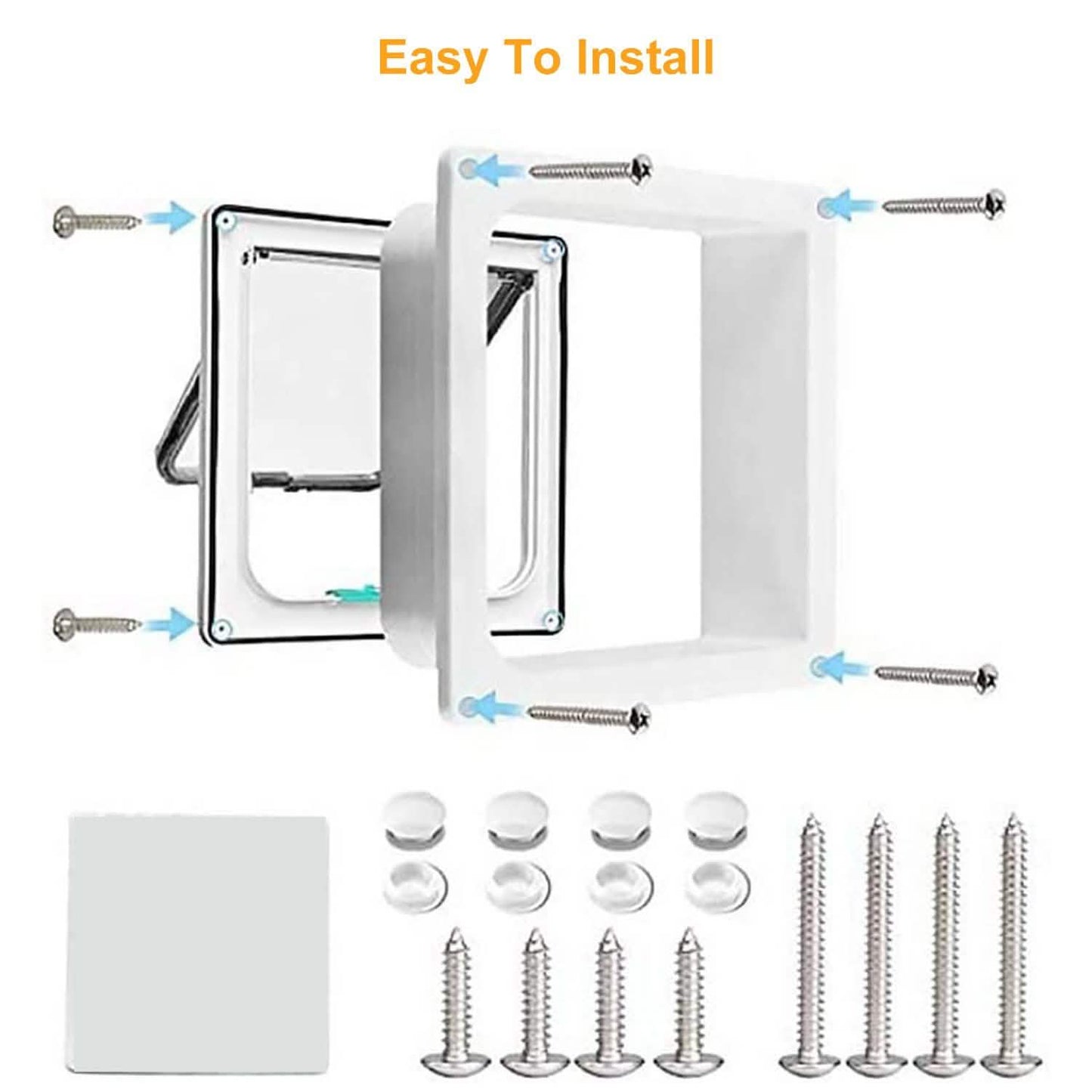 Pet 4 Way Locking Quiet Flap Door DailySale