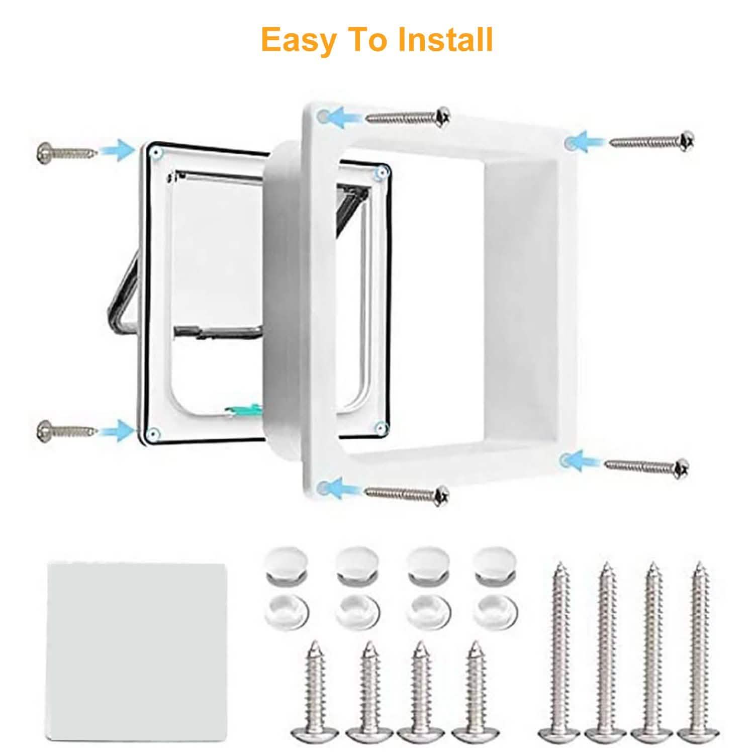 Pet 4 Way Locking Quiet Flap Door DailySale