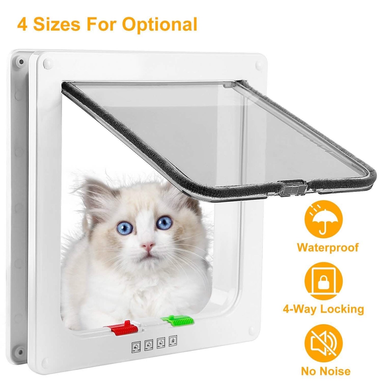 Pet 4 Way Locking Quiet Flap Door DailySale