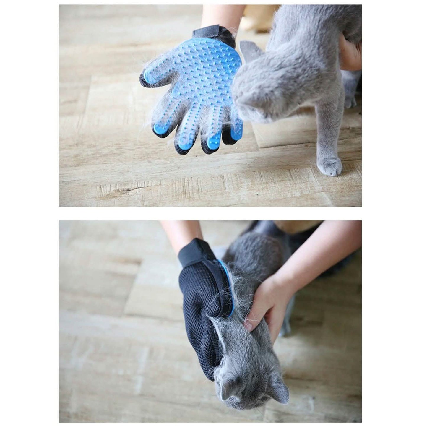 Pet Hair Brush Dog Cat Comb Gloves Grooming Remover Mitt Fur Massage DeShedding DailySale