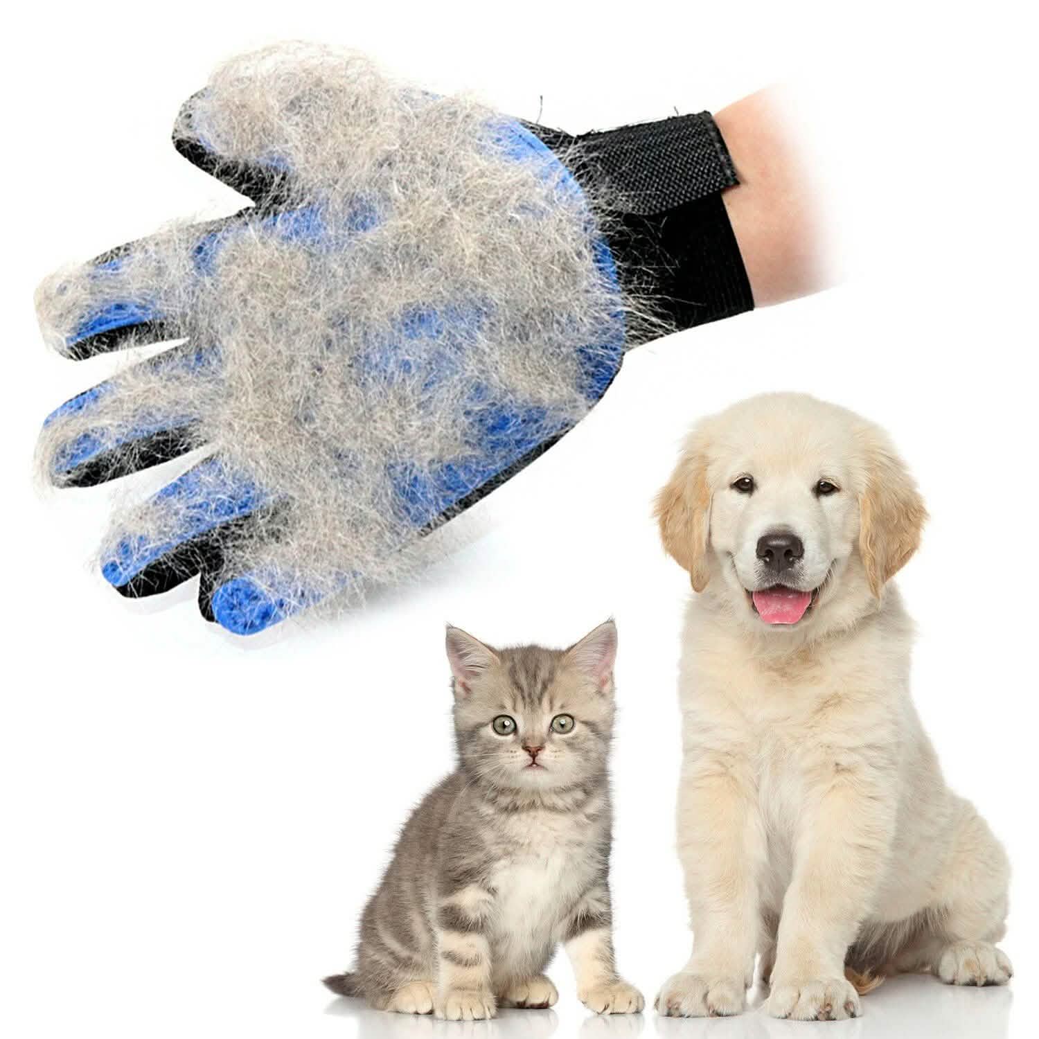 Pet Hair Brush Dog Cat Comb Gloves Grooming Remover Mitt Fur Massage DeShedding DailySale