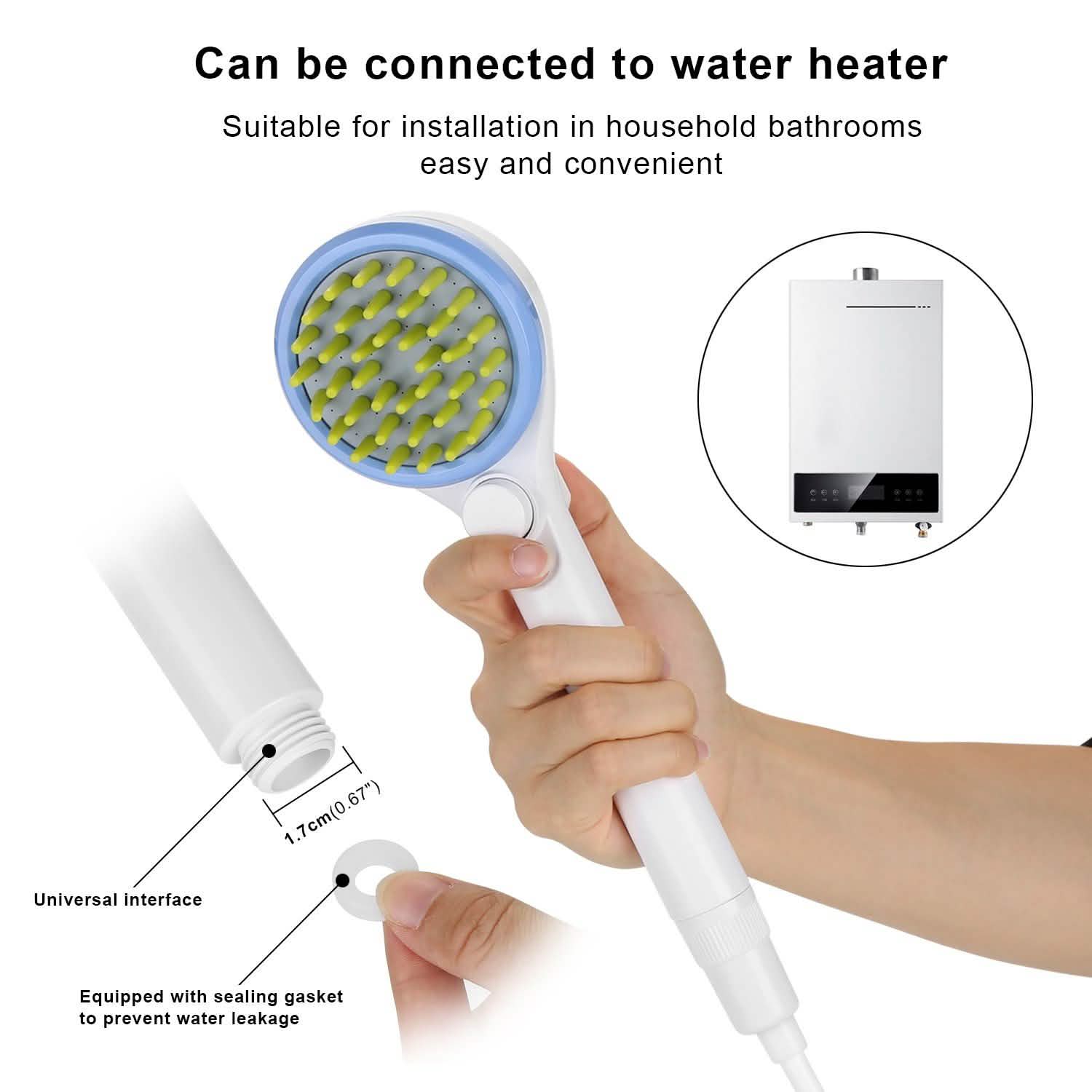 Pet Massage Shower Sprayer with Towel DailySale