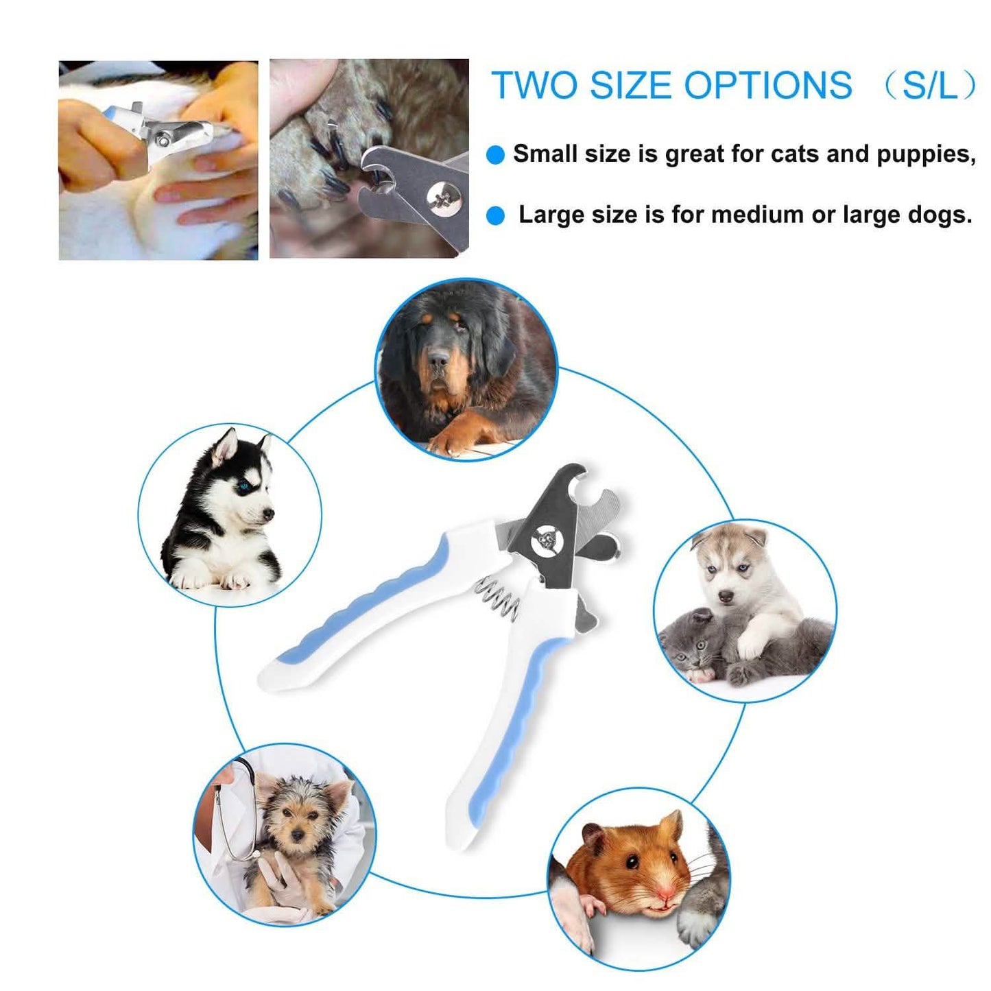 Pet Nail Toe Stainless Steel Trimmer with Nail File DailySale
