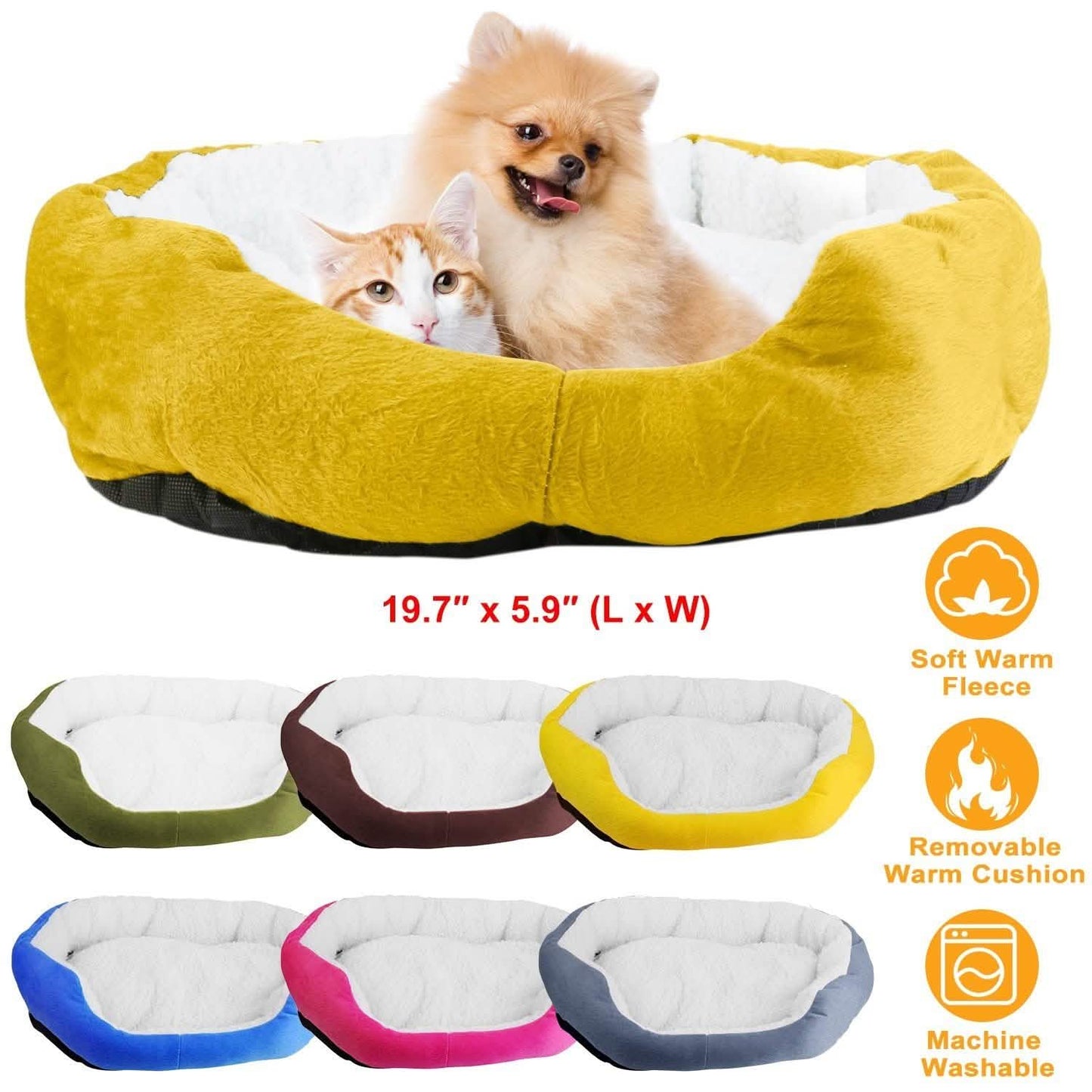 Pet Puppy Cat Soft Warm Fleece Bed DailySale