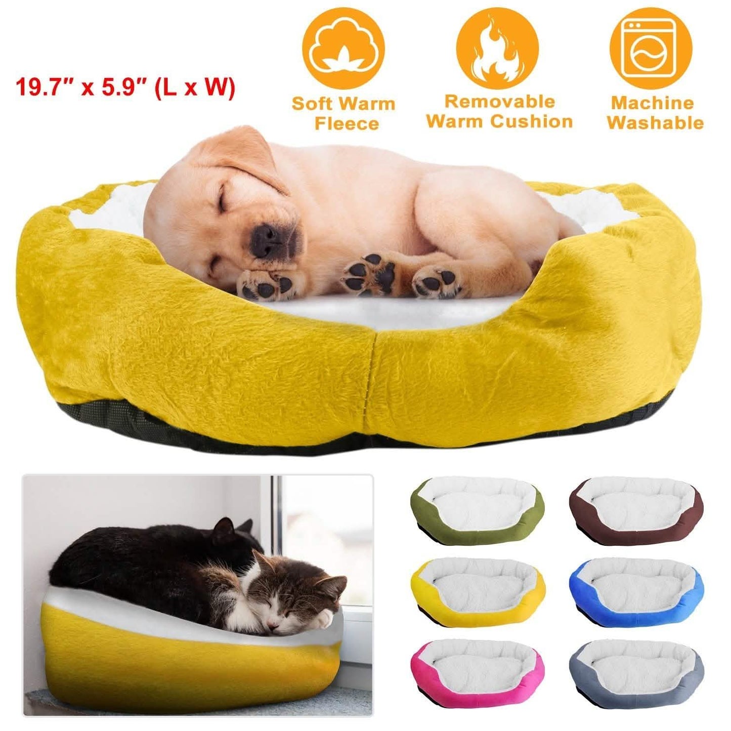 Pet Puppy Cat Soft Warm Fleece Bed DailySale