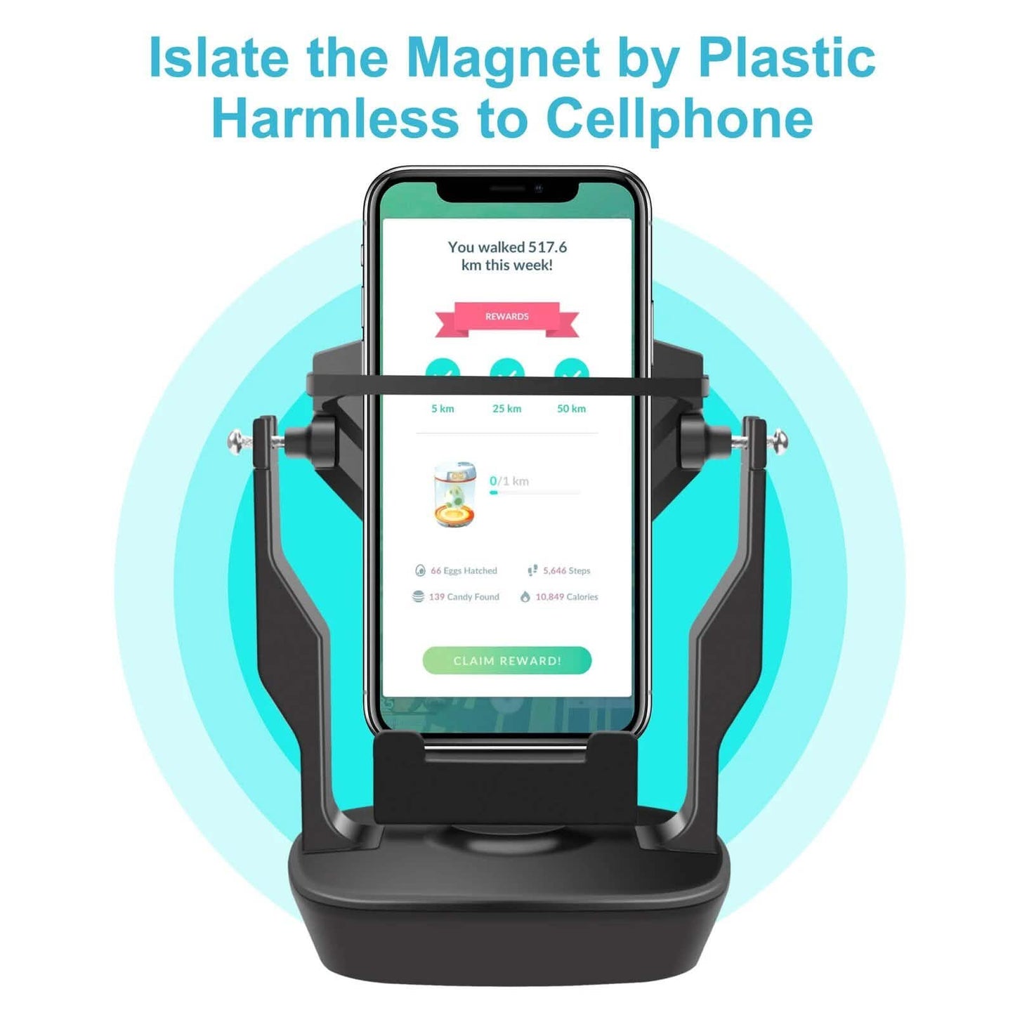 Phone Shaker Wiggle Holder for Pokemon Go Automatic Step Earning Swing Device DailySale