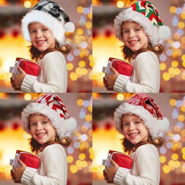 Plush Knitted Christmas Hat DailySale