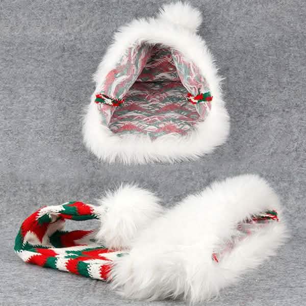 Plush Knitted Christmas Hat DailySale