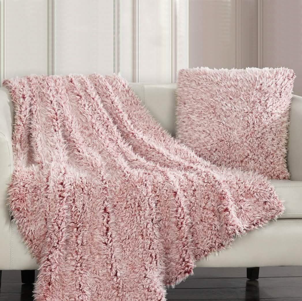 Plush Throw Blanket and Pillow Set DailySale