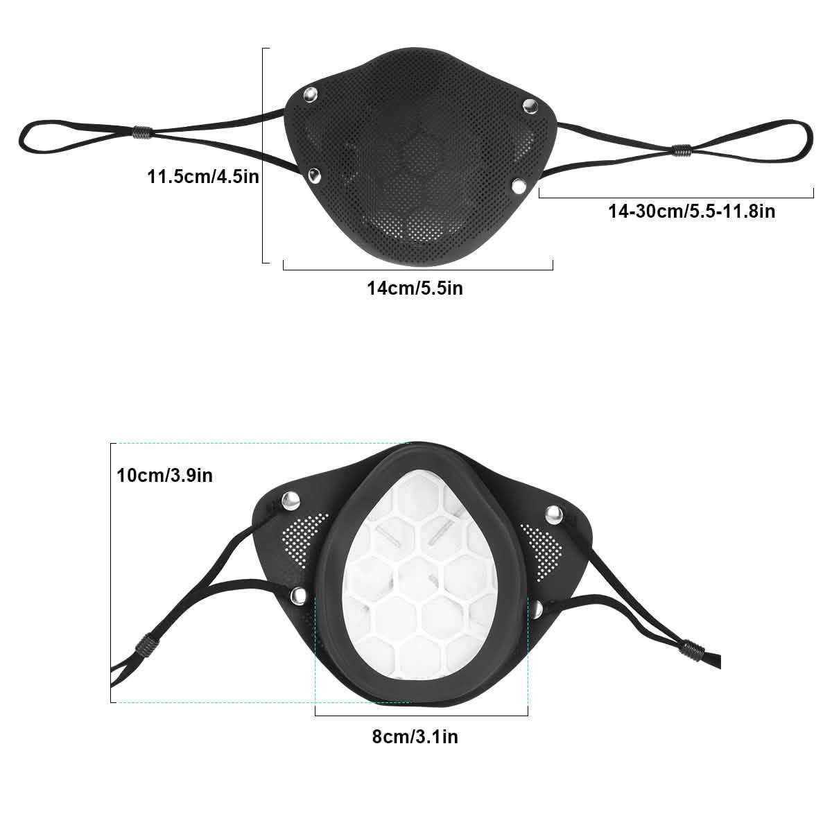 PM2.5 Mouth Nose Disconnect-type Reusable Washable Silicone Mask DailySale