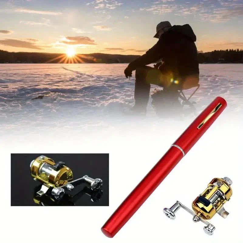 Pocket Size Fishing Rod, Small Mini Pen Shape Fishing Rod and Spinning Reel Combos Kit DailySale