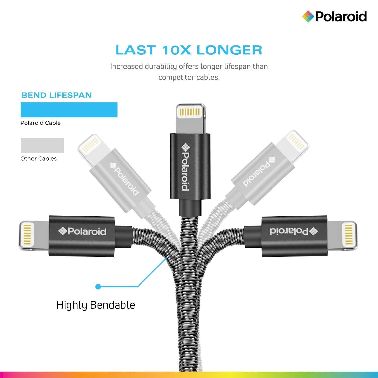 Polaroid Apple Certified 5 Ft. Lightning Cable DailySale