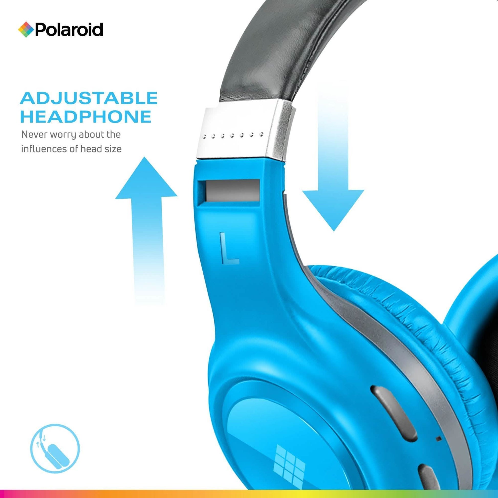Polaroid Bluetooth Wireless Headphones - Dynamic Stereo Headset with Microphone DailySale