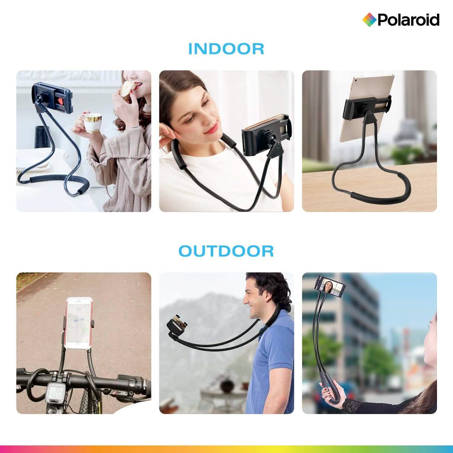 Polaroid Gooseneck Phone Holder, Flexible Hands Free Smartphone Mount DailySale