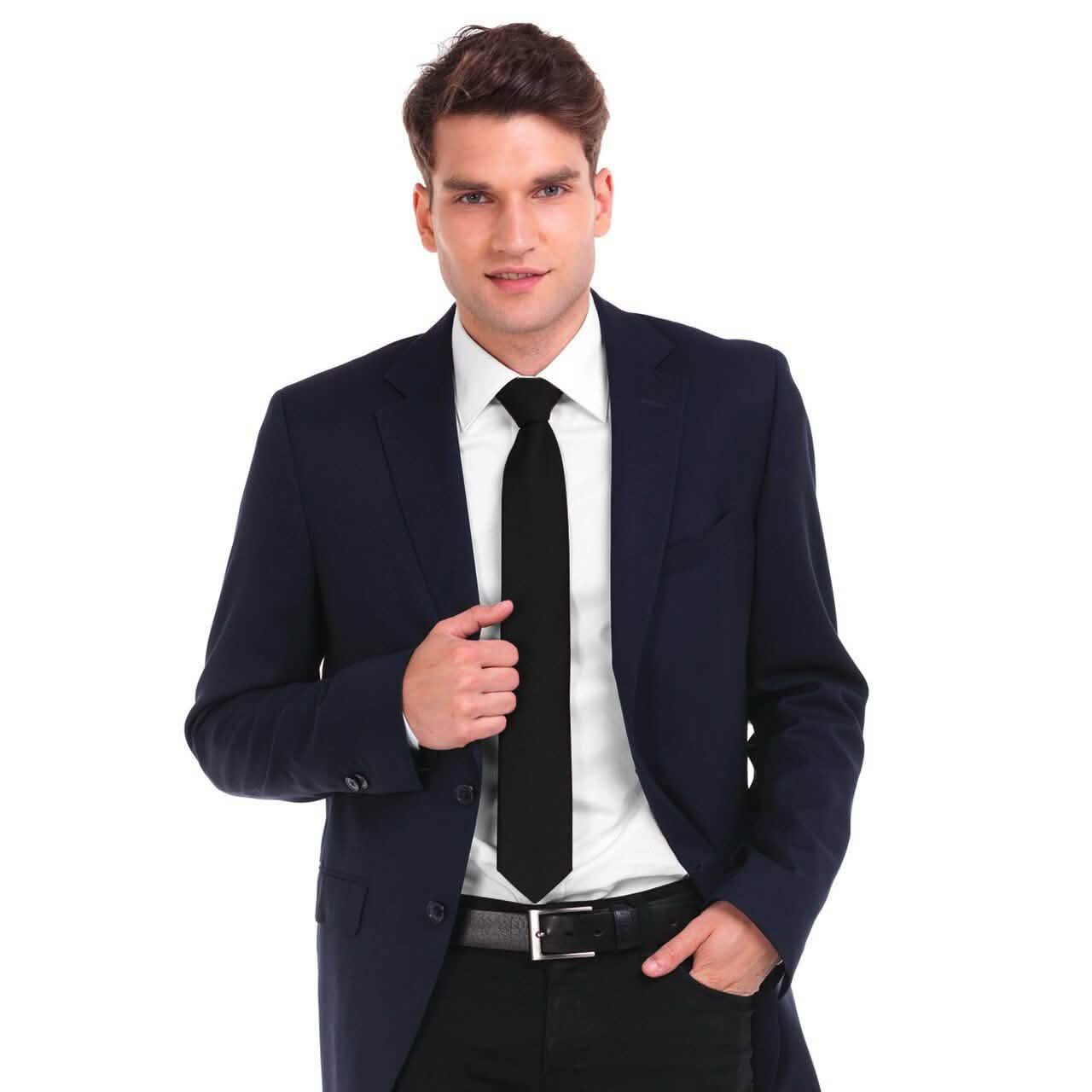 Poly Solid Satin Tie DailySale
