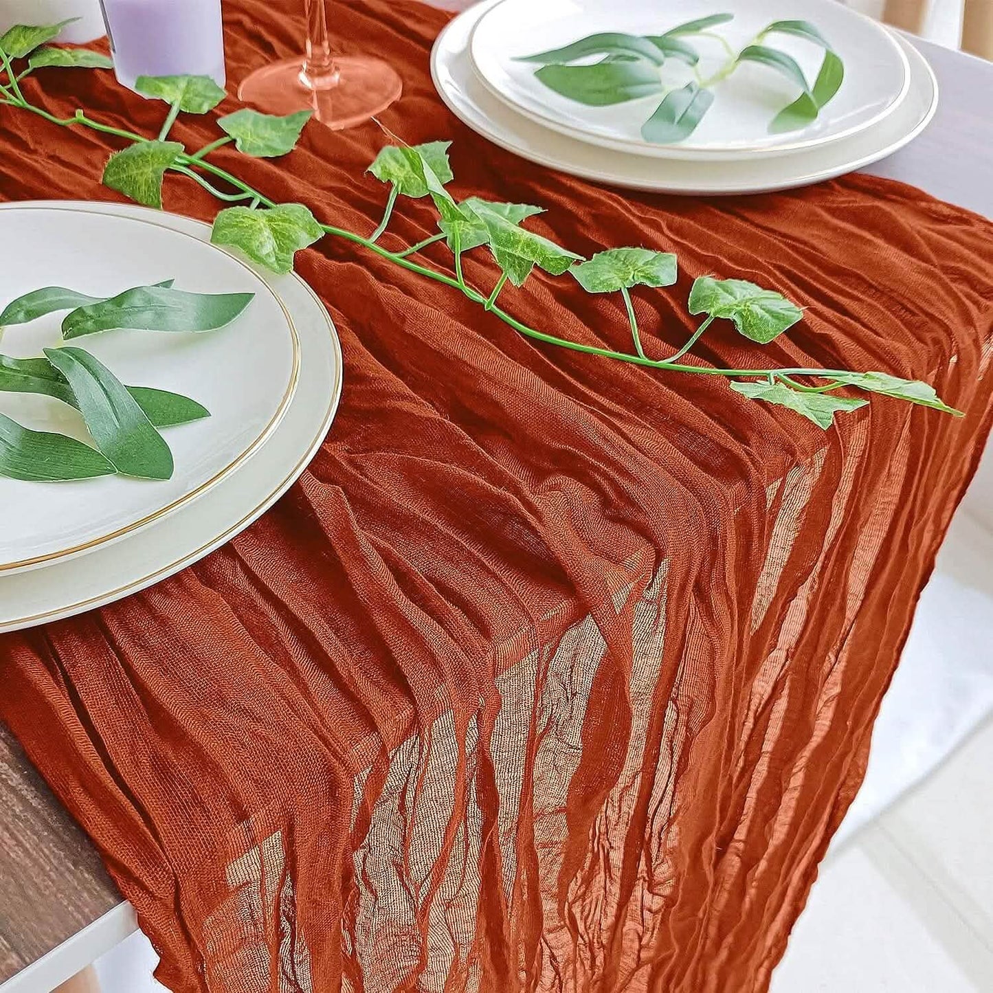 Polyester Crinkle Table Runner DailySale