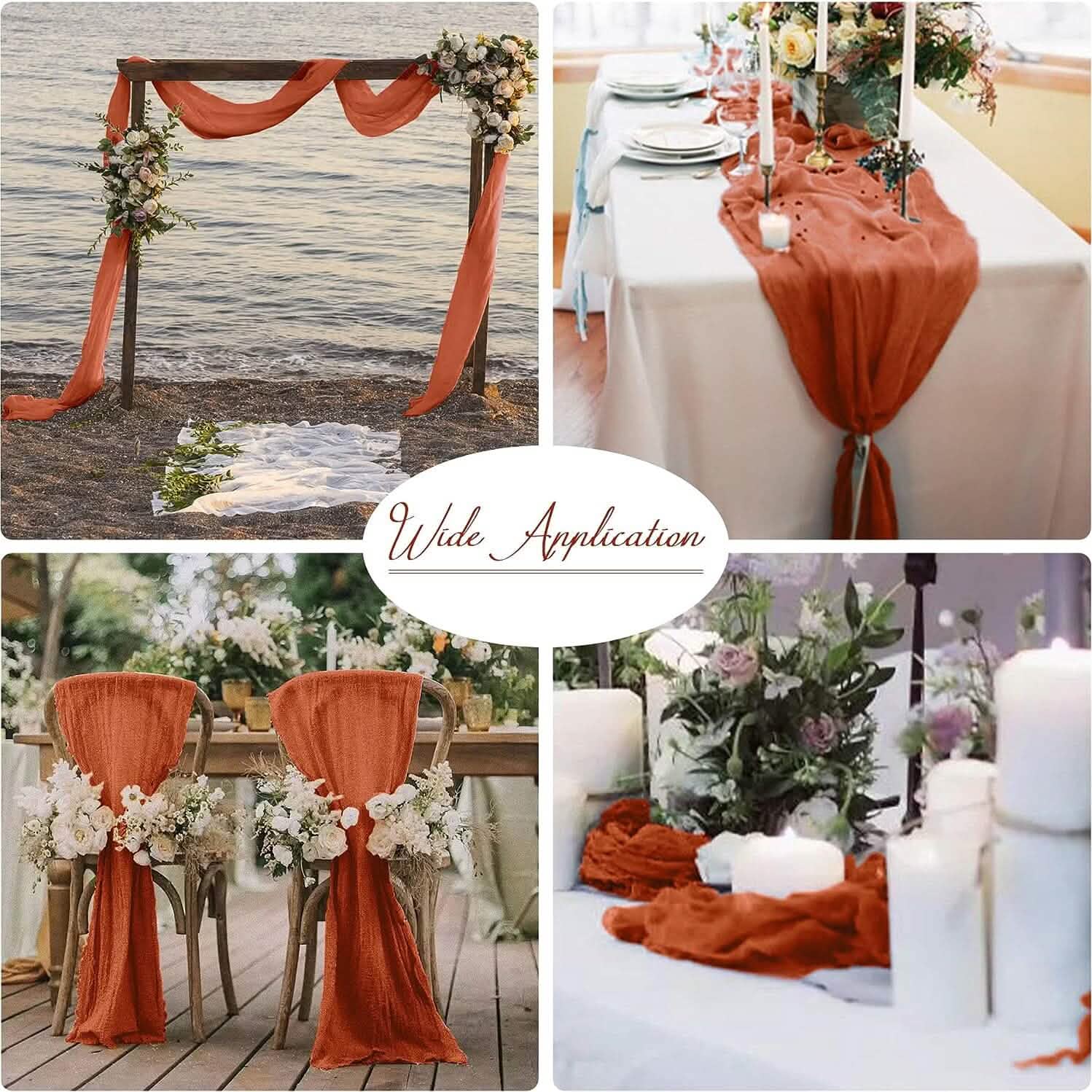 Polyester Crinkle Table Runner DailySale