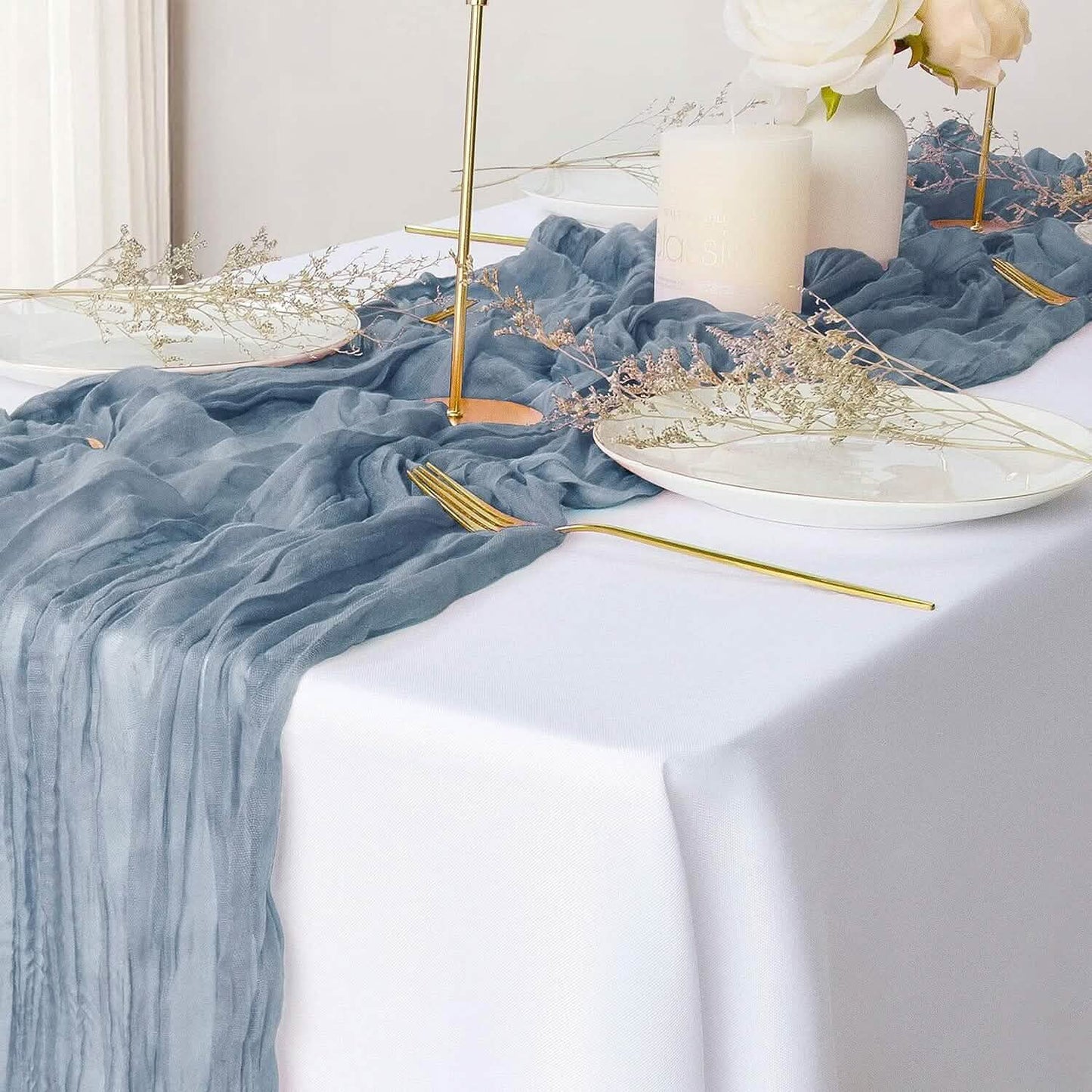 Polyester Crinkle Table Runner DailySale