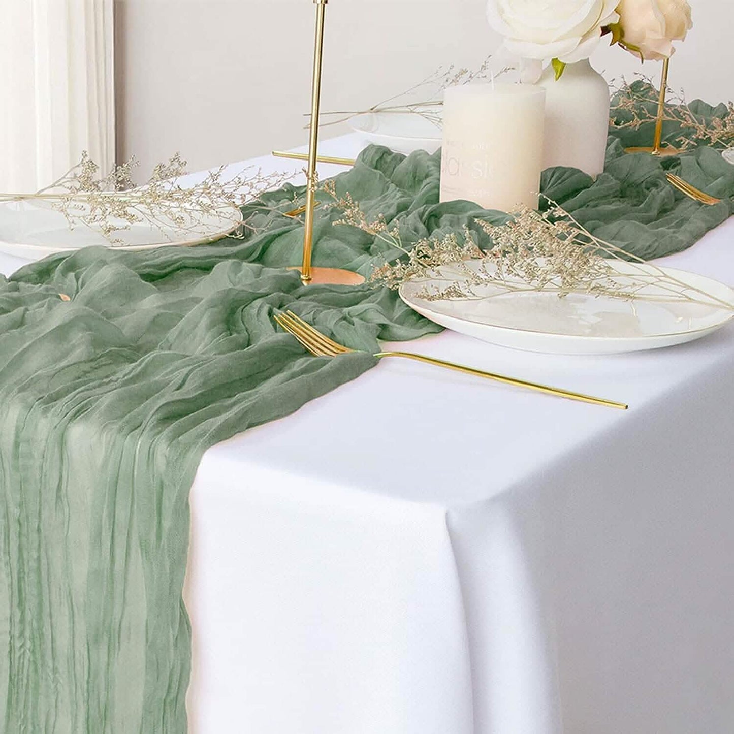 Polyester Crinkle Table Runner DailySale