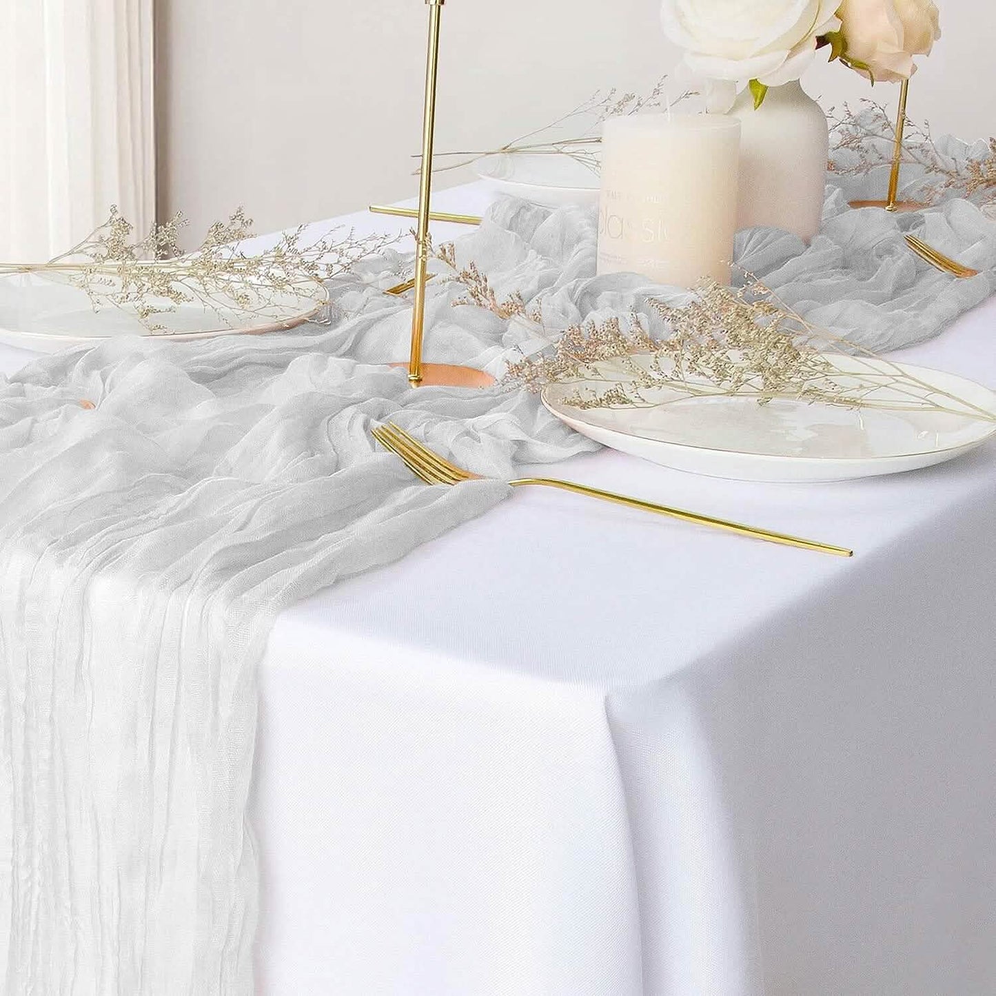 Polyester Crinkle Table Runner DailySale