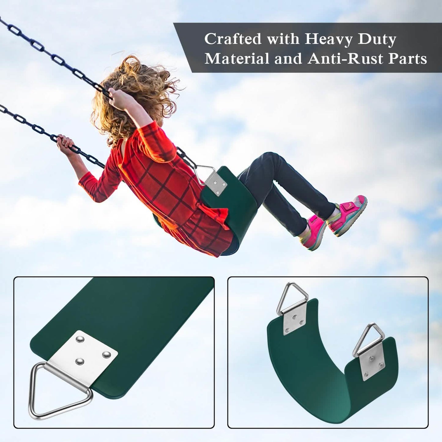 Polymer Green Swing Belt Sea Flexible Rubber DailySale