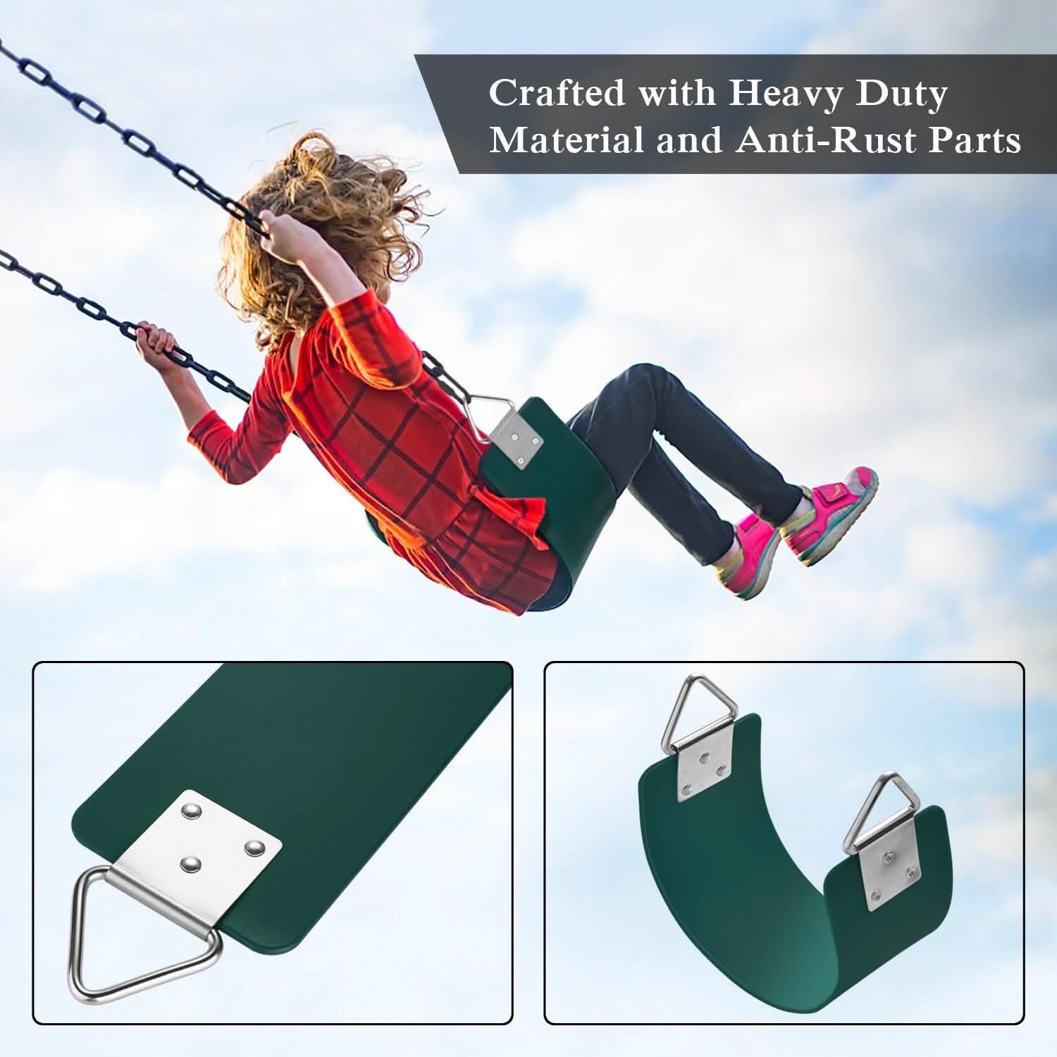 Polymer Green Swing Belt Sea Flexible Rubber DailySale