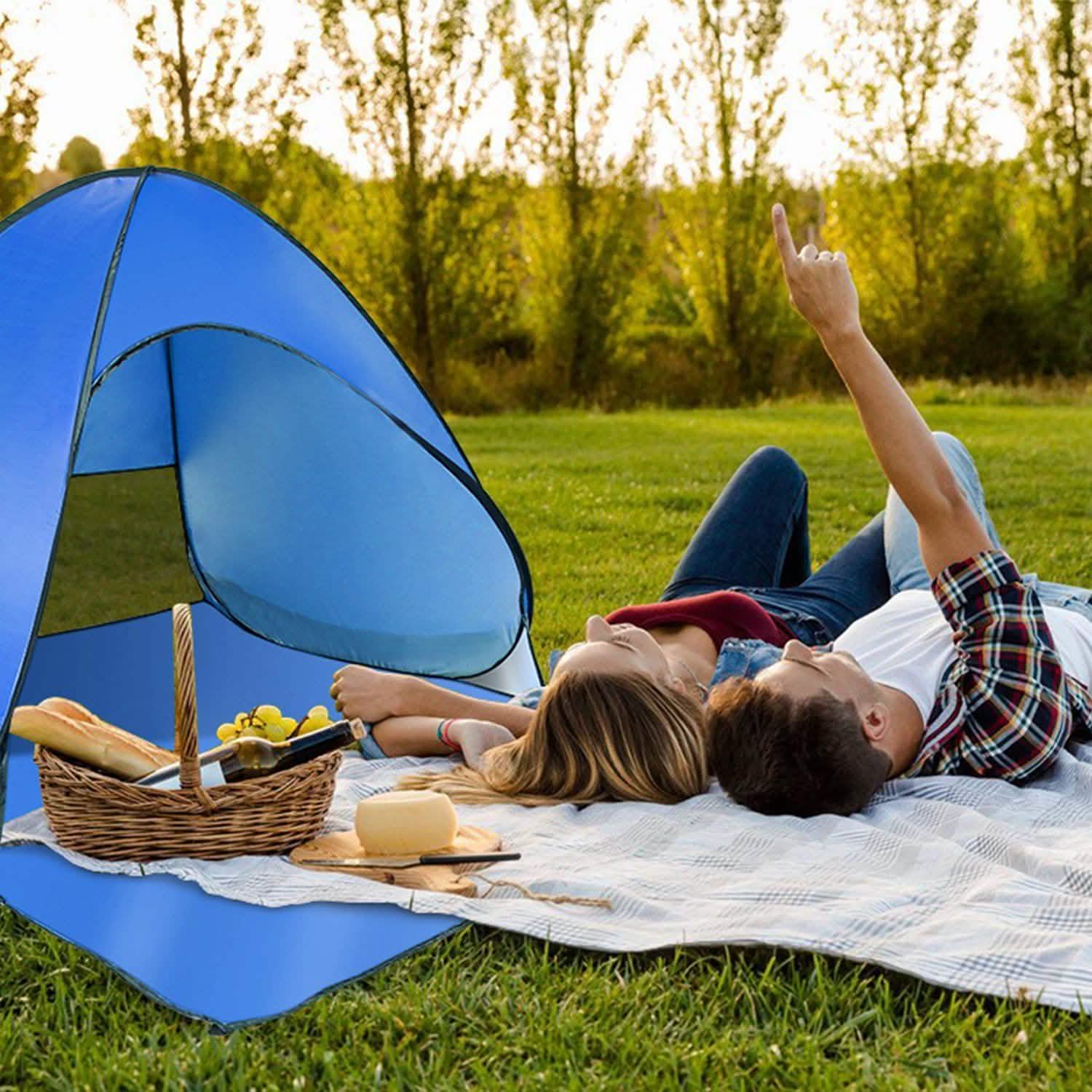 Pop Up Beach Tent Sun Shade Shelter DailySale