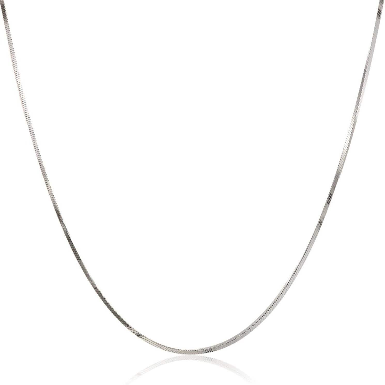 Pori Jewelers .925 Sterling Silver .7MM Magic 8 Sided Italian Snake Chain DailySale
