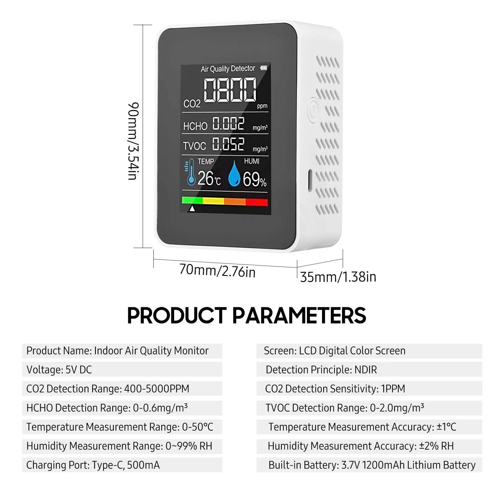 Portable Air Quality Monitor DailySale
