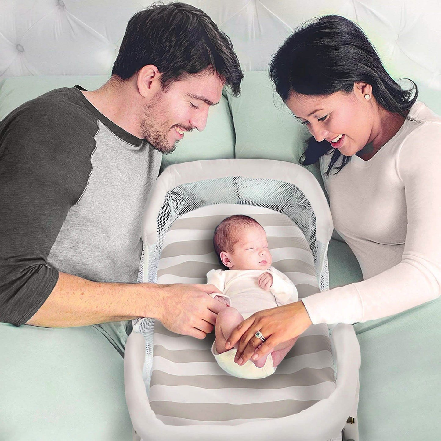 Portable Baby Bedside Lounger Infant Bassinet Sleeping Bed DailySale