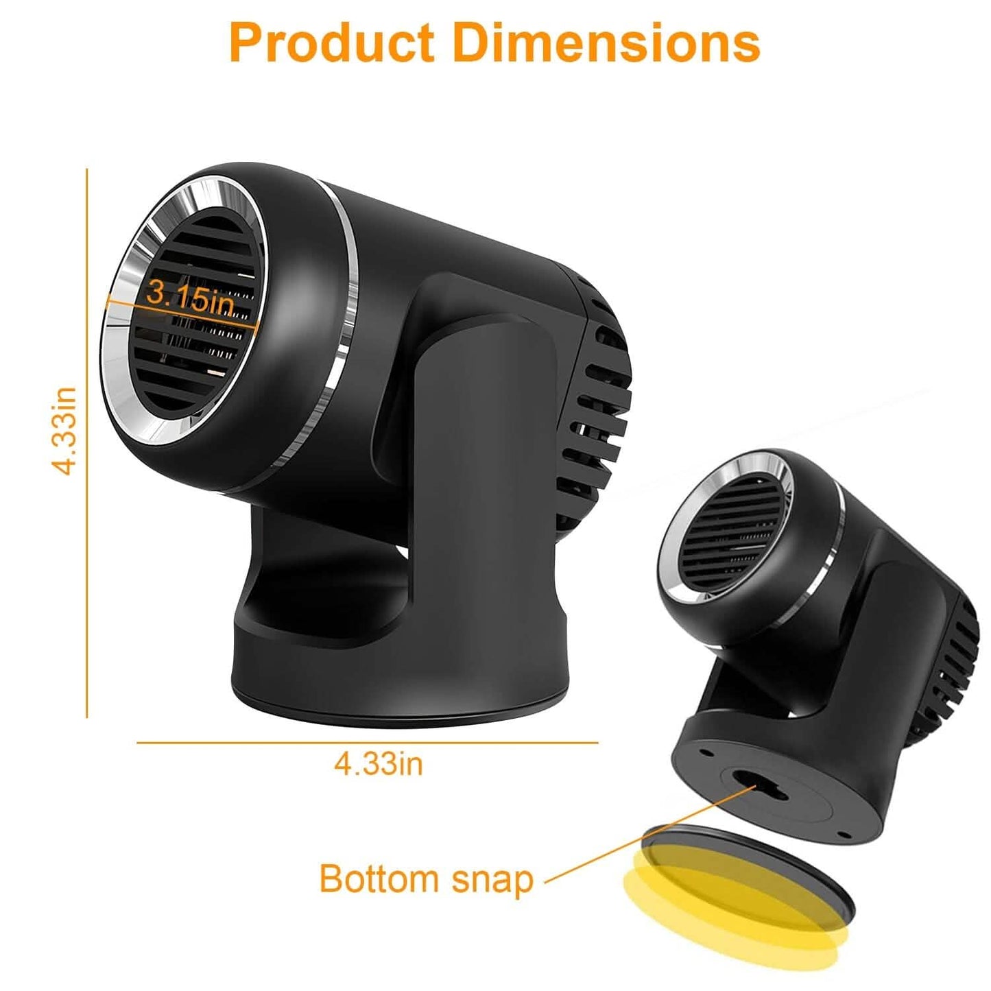 Portable Car Heater 2-in-1 Heating Cooling Fan DailySale