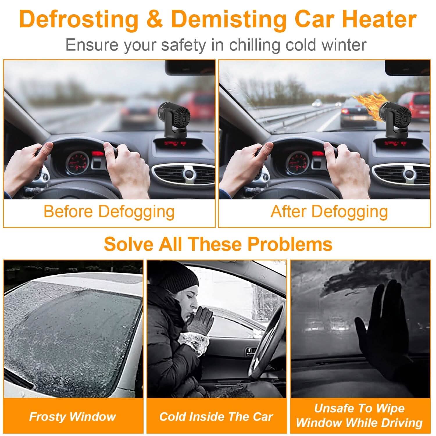 Portable Car Heater 2-in-1 Heating Cooling Fan DailySale