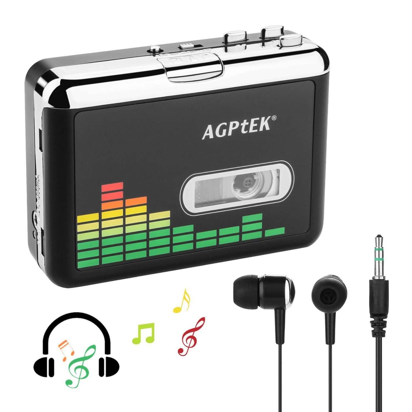 Portable Cassette Audio Music Player Tape-To-MP3 Converter Cassette Recorder DailySale