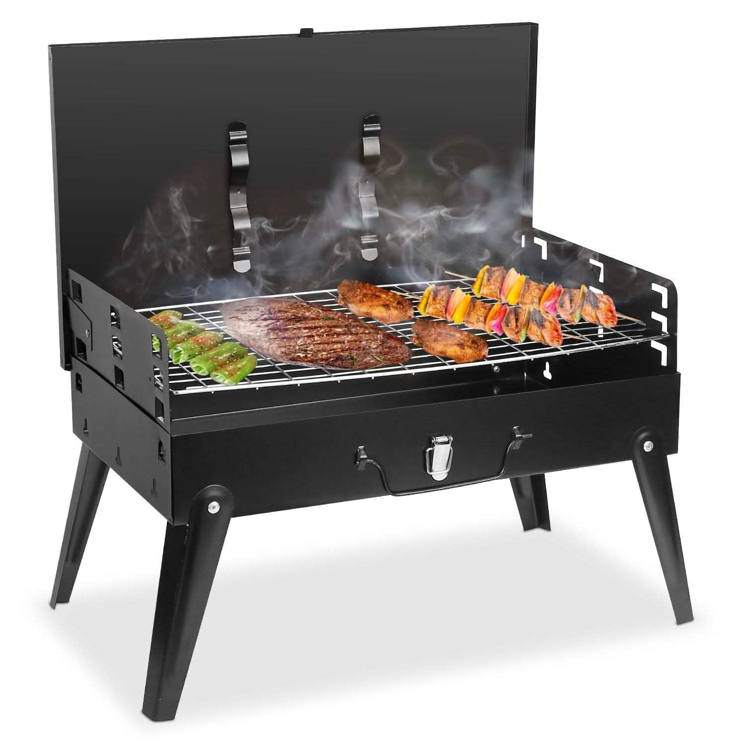 Portable Charcoal Grill Foldable BBQ Suitcase DailySale