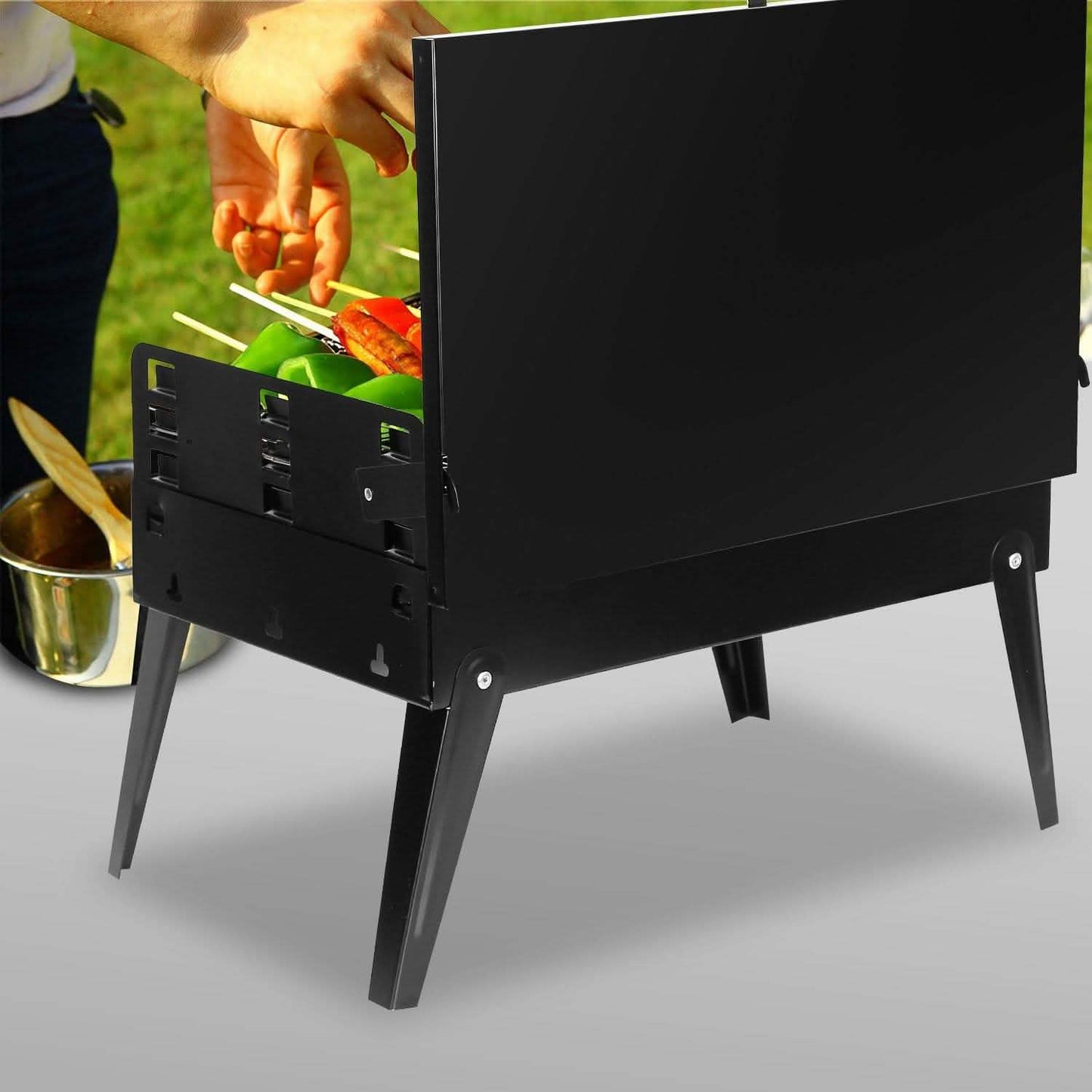 Portable Charcoal Grill Foldable BBQ Suitcase DailySale