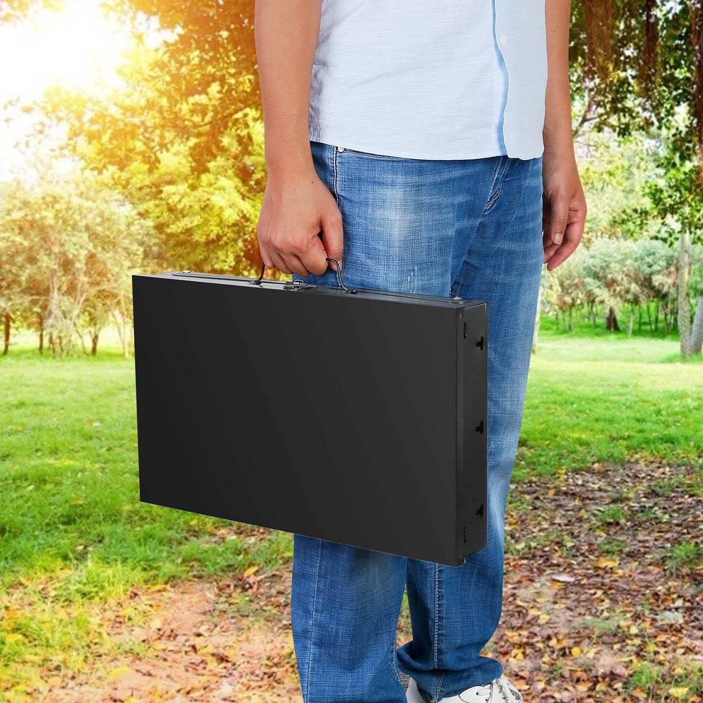 Portable Charcoal Grill Foldable BBQ Suitcase DailySale