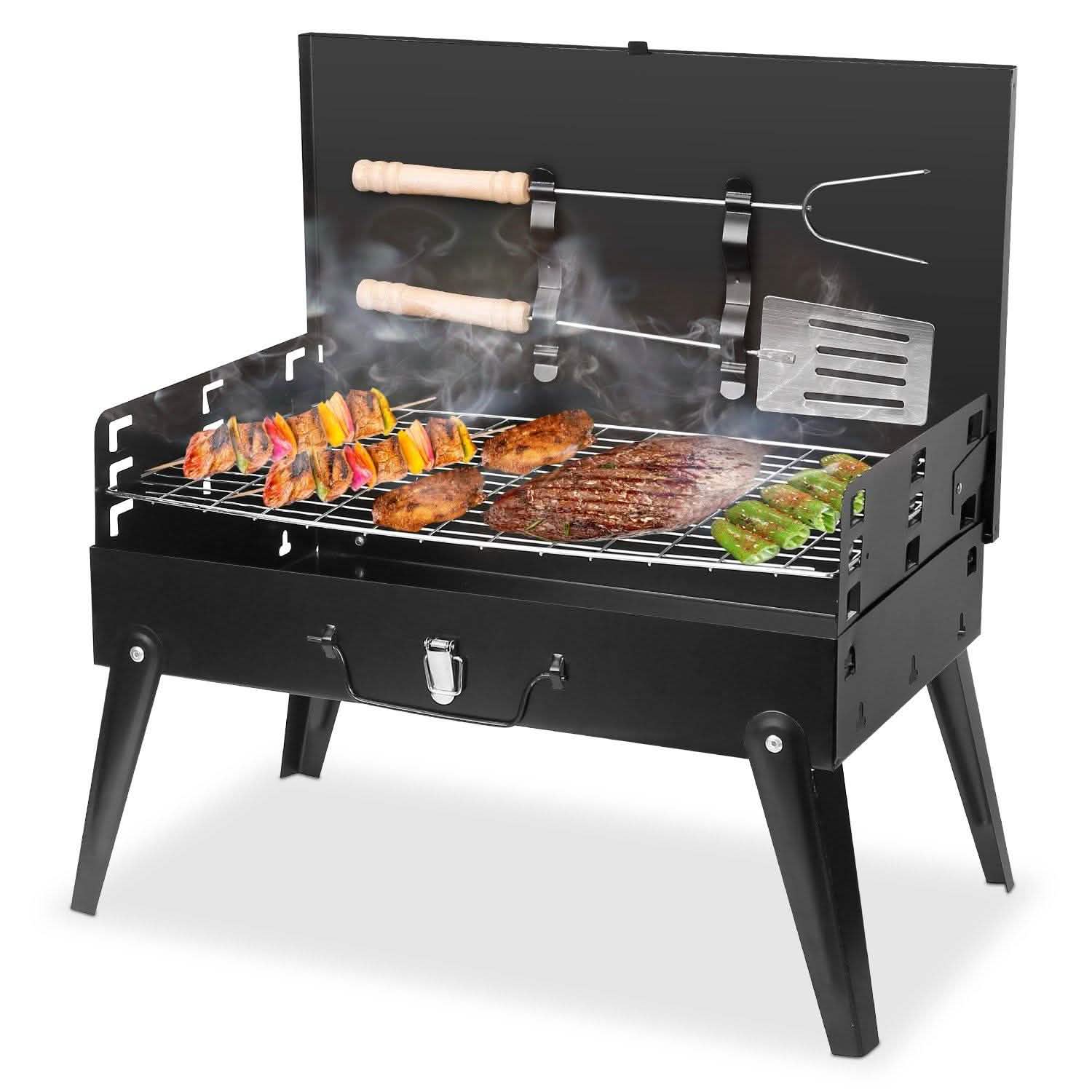 Portable Charcoal Grill Foldable BBQ Suitcase DailySale