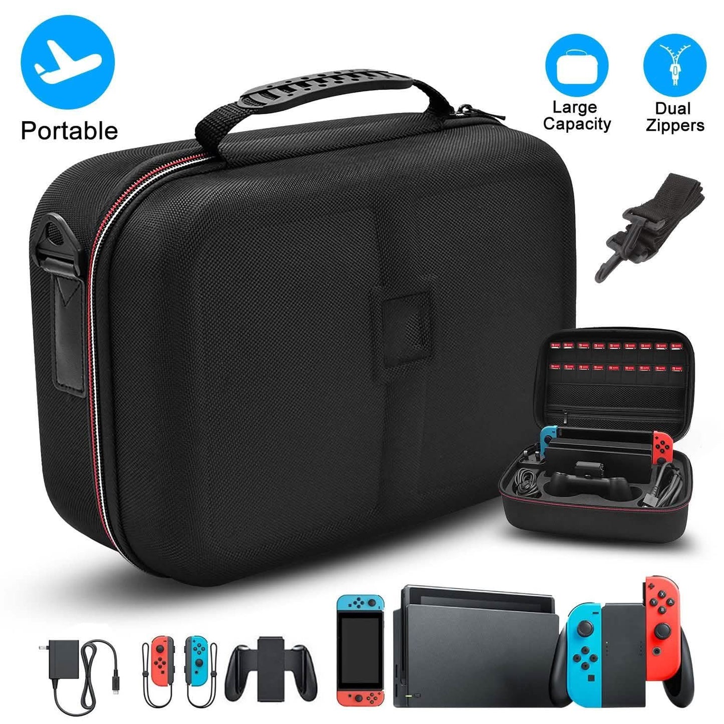 Portable Deluxe Carrying Case for Nintendo Switch DailySale