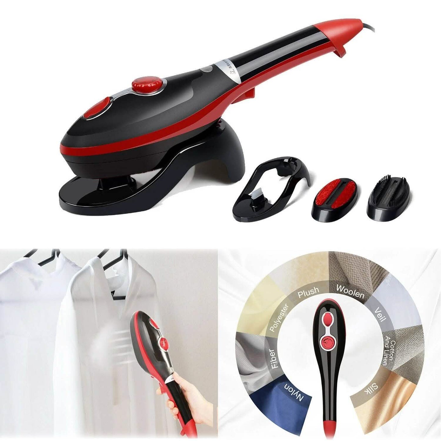 Portable Hand-Held Steam Iron 30s Fast Heating for Home Travel Garment DailySale