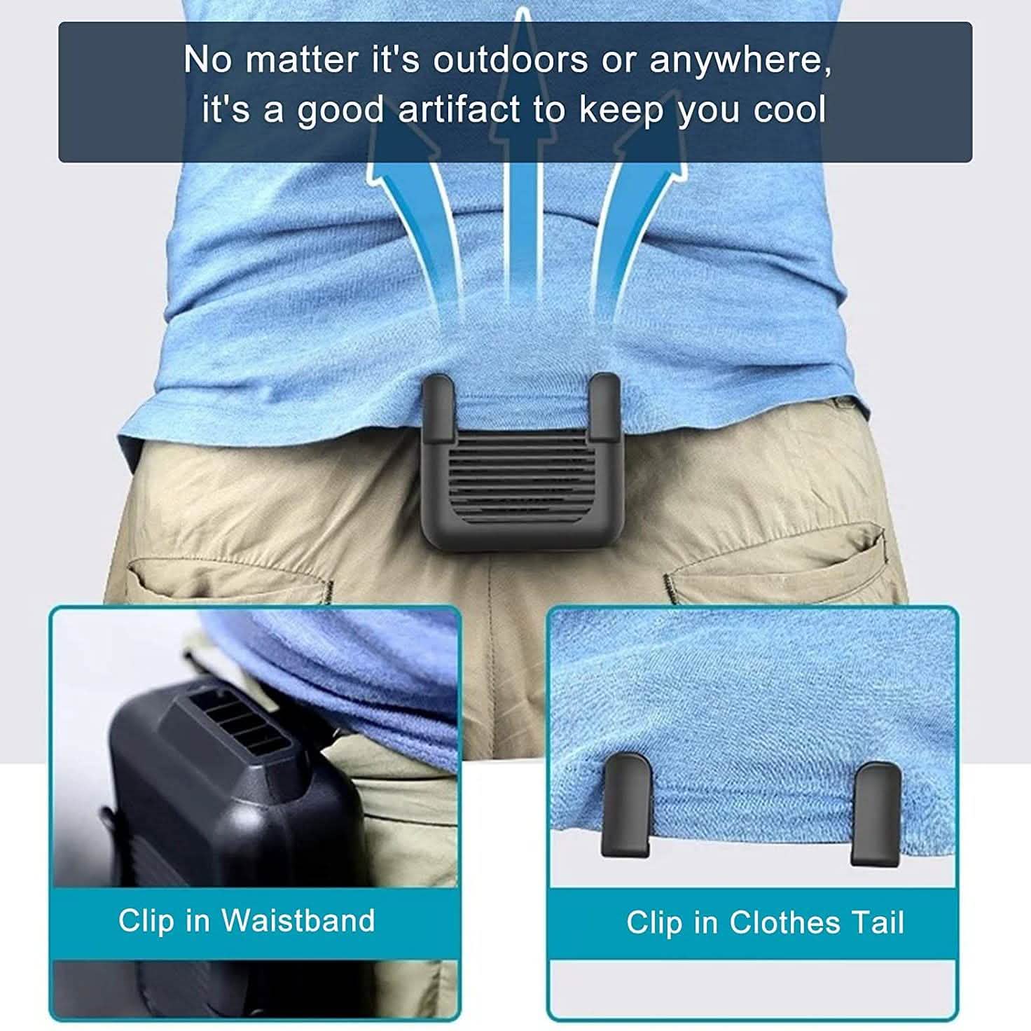 Portable Mini Neck Waist Fan DailySale