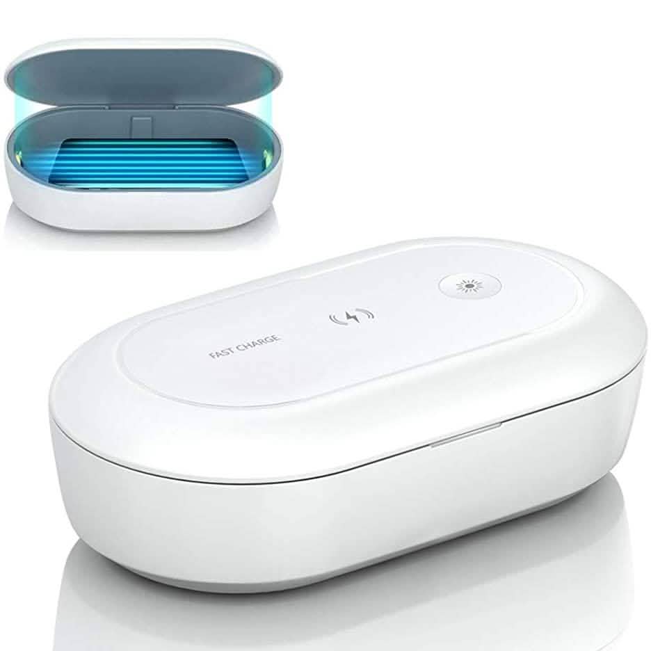 Portable Multi-Function Cell Phone Cleaning Box with Aroma Diffuser and Wireless Charger, Cleaning Box - OJD-L03 DailySale